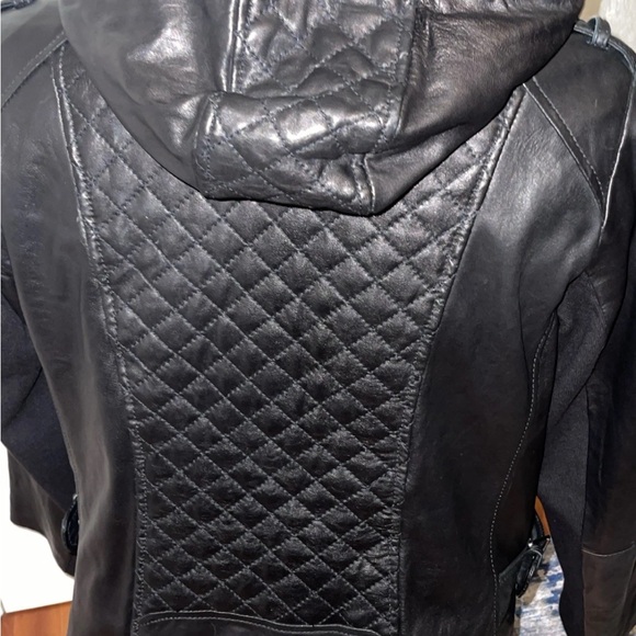 **LAST CHANCE** MICHAEL Michael Kors Black Leather Jacket women plus size 3X - Picture 6 of 12